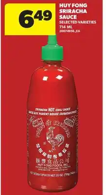 Real Canadian Superstore HUY FONG SRIRACHA SAUCE offer