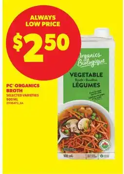 Real Canadian Superstore PC ORGANICS BROTH offer