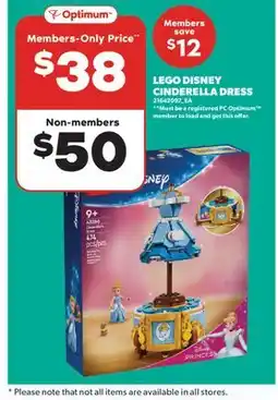 Real Canadian Superstore LEGO DISNEY CINDERELLA DRESS offer