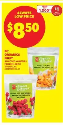 Real Canadian Superstore PC ORGANICS FRUIT offer