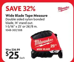 Home Hardware Wide Blade Tape Measure offer