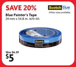 Home Hardware Blue Painter's Tape offer
