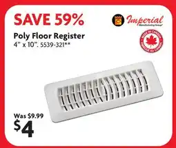 Home Hardware Poly Floor Register offer