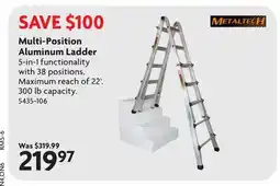 Home Hardware Multi-Position Aluminum Ladder offer