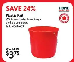 Home Hardware Plastic Pail offer