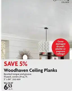 Home Hardware Woodhaven Ceiling Planks offer