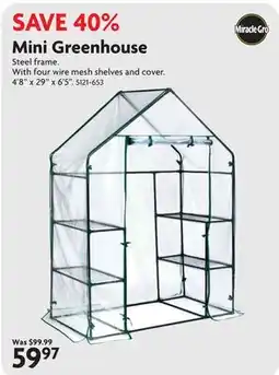 Home Hardware Mini Greenhouse offer