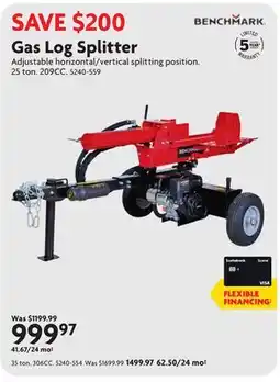 Home Hardware Gas Log Splitter offer