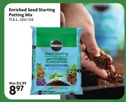 Home Hardware MIRACLE-GRO Enriched Seed Starting Potting Mix offer