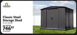 Home Hardware Arrow Classic Steel Storage Shed offer
