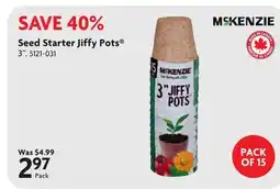 Home Hardware Seed Starter Jiffy Pots offer