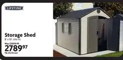 Home Hardware LIFETIME Storage Shed offer