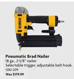 Home Hardware DEWALT Pneumatic Brad Nailer offer