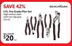 Home Hardware 5 Pc. Pro Grade Plier Set offer