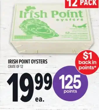 Metro IRISH POINT OYSTERS offer