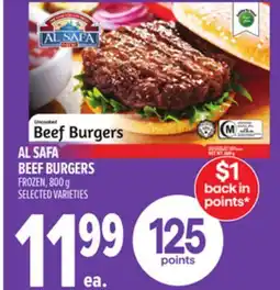 Metro AL SAFA BEEF BURGERS offer