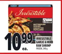Metro IRRESISTIBLE GARLIC & HERB RAW SHRIMP offer