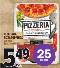 Metro BELLITALIA PIZZA TOPPINGS offer