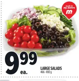Metro LARGE SALADS offer