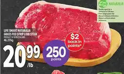 Metro LIFE SMART NATURALIA GRASS FED STRIP LOIN STEAK offer