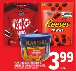 Metro PLANTERS NUTS, HERSHEY'S, NESTLÉ OR CADBURY CHOCOLATE offer