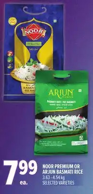 Metro NOOR PREMIUM OR ARJUN BASMATI RICE offer