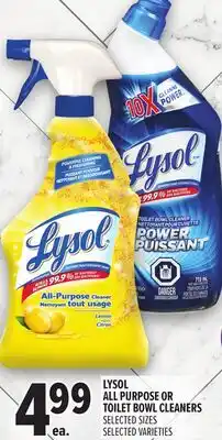 Metro LYSOL ALL PURPOSE OR TOILET BOWL CLEANERS offer