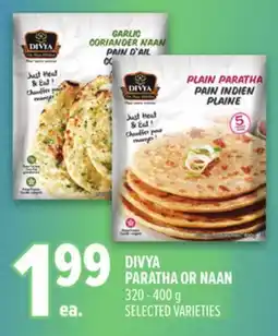 Metro DIVYA PARATHA OR NAAN offer