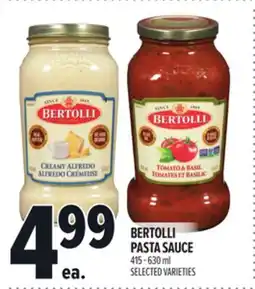 Metro BERTOLLI PASTA SAUCE offer