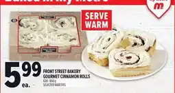 Metro FRONT STREET BAKERY GOURMET CINNAMON ROLLS offer