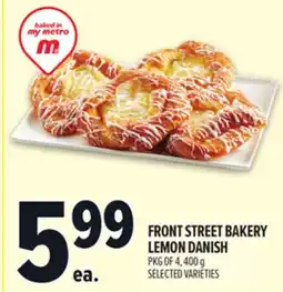 Metro FRONT STREET BAKERY LEMON DANISH offer