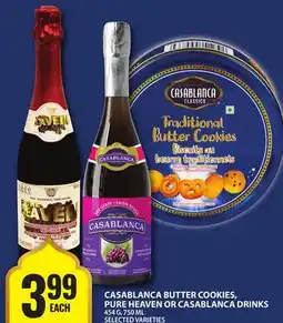 Food Basics CASABLANCA BUTTER COOKIES, PURE HEAVEN OR CASABLANCA DRINKS offer