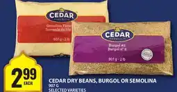 Food Basics CEDAR DRY BEANS, BURGOL OR SEMOLINA offer