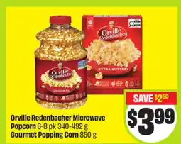 FreshCo Orville Redenbacher Microwave Popcorn 6-8 pk 340-492 g Gourmet Popping Corn 850 g offer