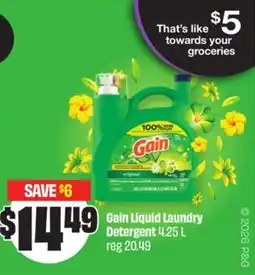 FreshCo Gain Liquid Laundry Detergent offer