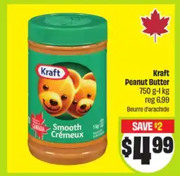 FreshCo Kraft Peanut Butter 750g - 1kg offer