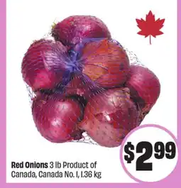 FreshCo Red Onions 3 lb Product of Canada, Canada No. 1 offer