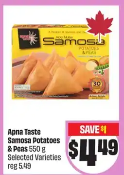 FreshCo Apna Taste Samosa Potatoes & Peas 550g Selected Varieties offer