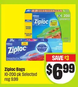 FreshCo Ziploc Bags 10-200 pk Selected offer