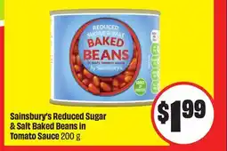 FreshCo Sainsbury's Reduced Sugar & Salt Baked Beans in Tomato Sauce offer