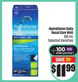 FreshCo HydraSense Daily Nasal Care Mist 100 mL Selected Varieties offer
