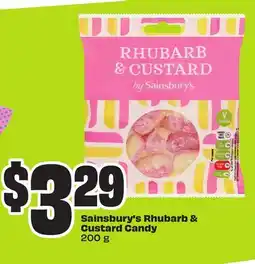 FreshCo Sainsbury's Rhubarb & Custard Candy offer