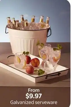Walmart Galvanized Serveware offer
