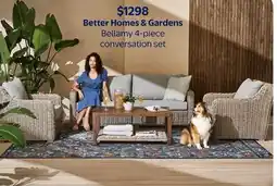 Walmart Better Homes & Gardens Bellamy 4-piece conversation set offer