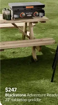 Walmart Blackstone Adventure Ready 22 tabletop griddle offer