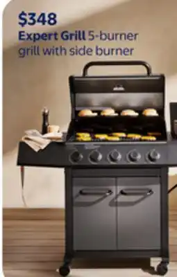 Walmart Expert Grill 5-burner grill with side burner offer