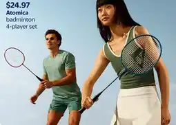 Walmart Atomica badminton 4-player set offer