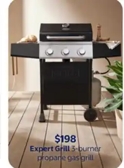 Walmart Expert Grill 3-burner propane gas grill offer