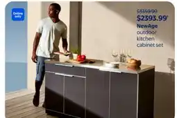 Walmart NewAge outdoor kitchen cabinet set offer