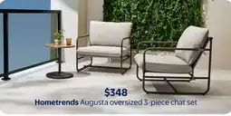 Walmart Hometrends Augusta oversized 3-piece chat set offer